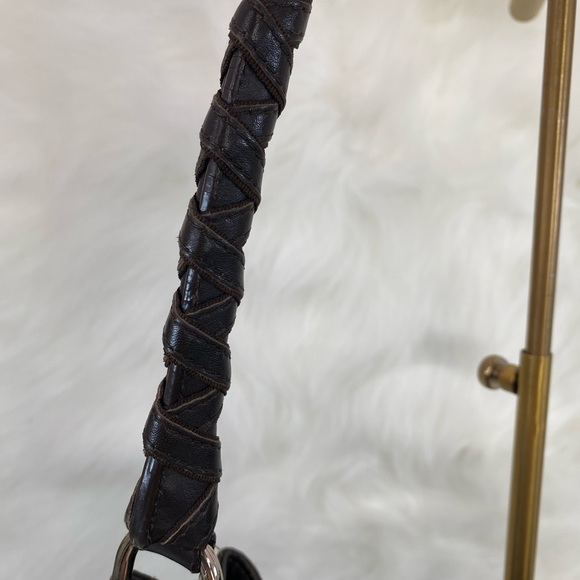 💯% AUTHENTIC CHRISTIAN DIOR Nylon Monogram Lovely Hobo Brown - Picture 9 of 15